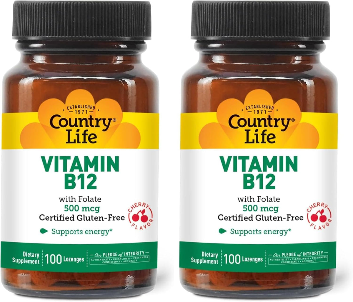 Country Life Vitamina B12 con Folato, – Veganos y vegetarianos: La B12 se encuentra de forma natural solo en – Image 7