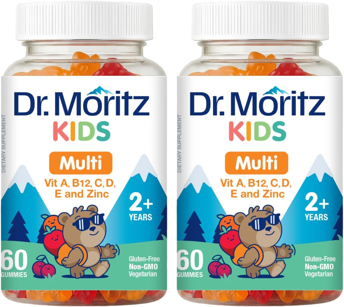 DR. MORITZ Gomitas Multivitamínicas para Niños | 14 Vitaminas | 60 Gomitas | Desde 2 Años – Image 9