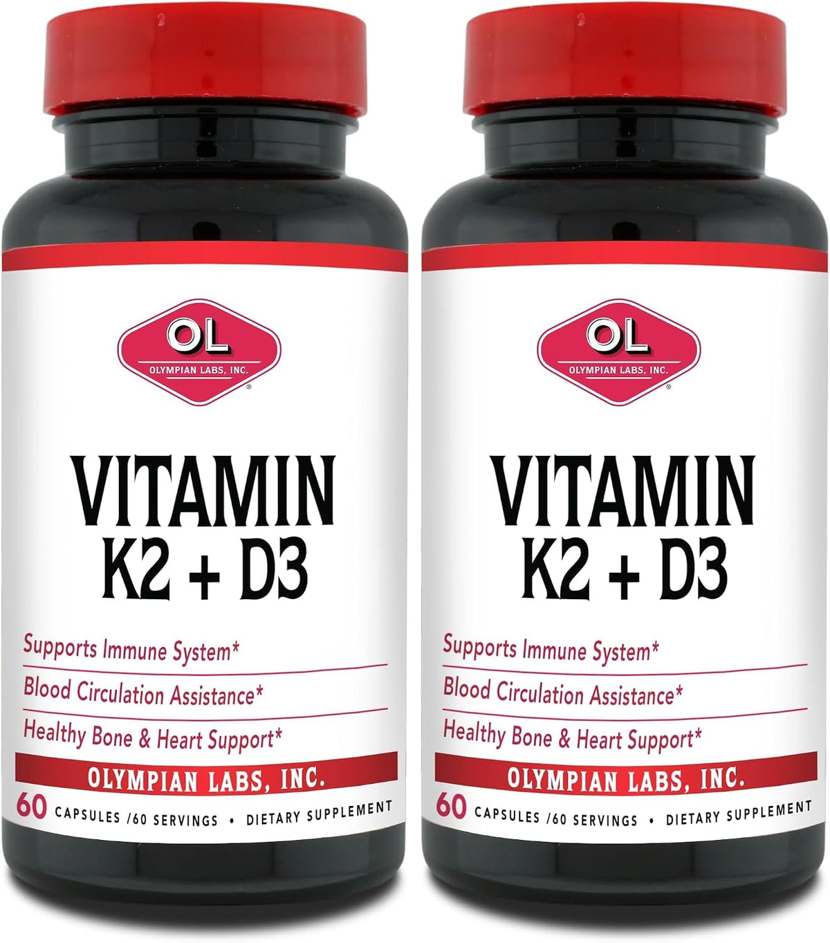 Olympian Labs Vitamina K2 + D3, 60 Cápsulas Veganas – Image 10