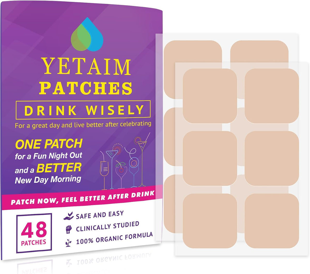 YETAIM Parches de Recuperación para Hombres – No uses sobre piel irritada o con heridas. – Image 8