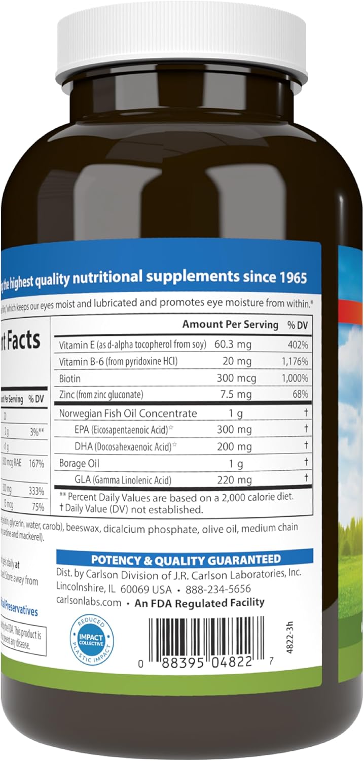 Carlson Moistur-eyes, 180 Softgels – Image 9