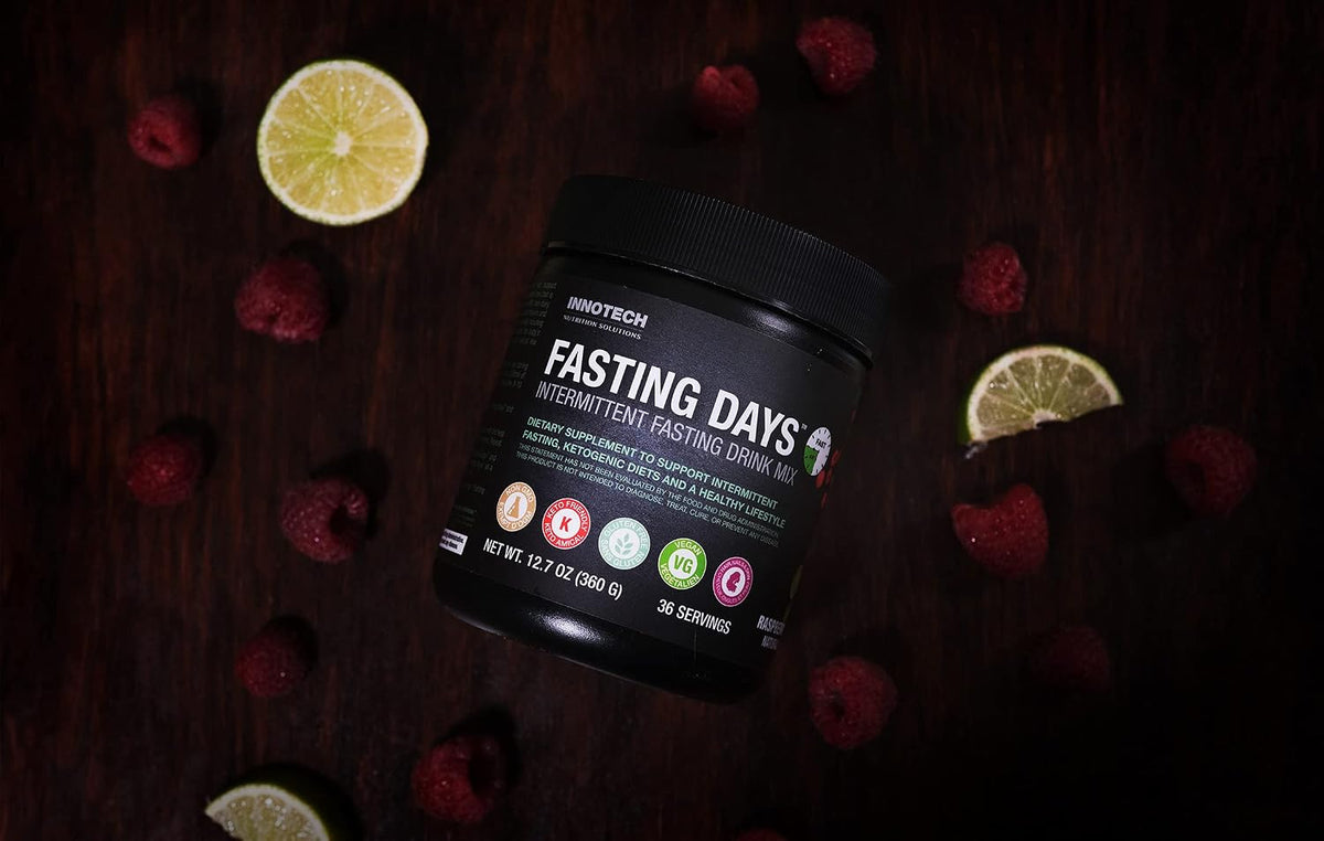 Innotech Nutrition Fasting Days - Mezcla para Ayuno Intermitente con 42 Ingredientes Esenciales y Electrolitos - Limón Té – Image 6