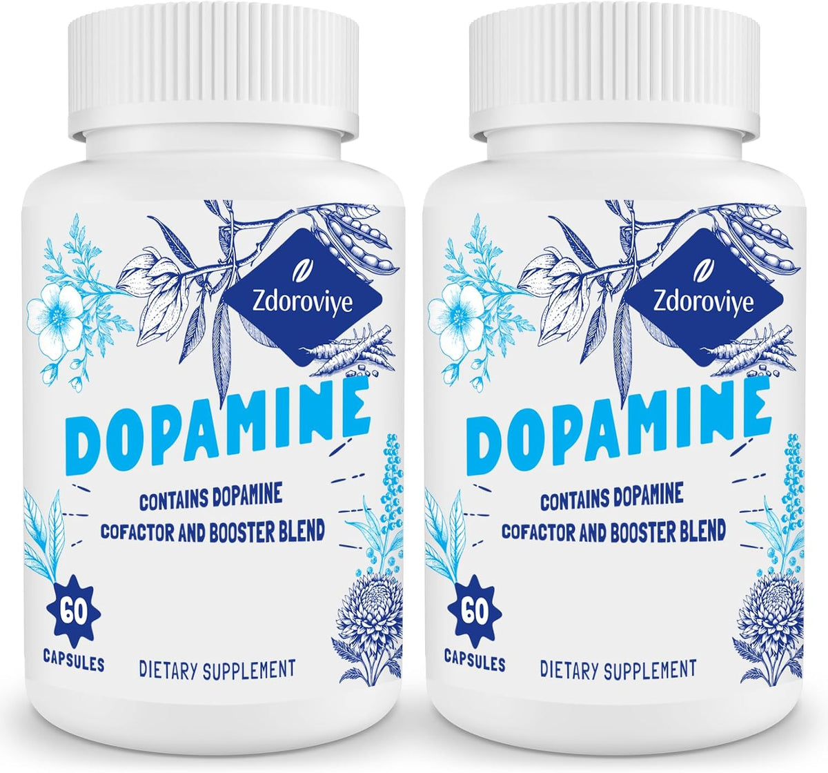 Zdoroviye Dopamina Suplemento para Hombres y Mujeres - Contiene 500mg de Extracto de Mucuna Pruriens (40% L-DOPA) - 60 – Image 10