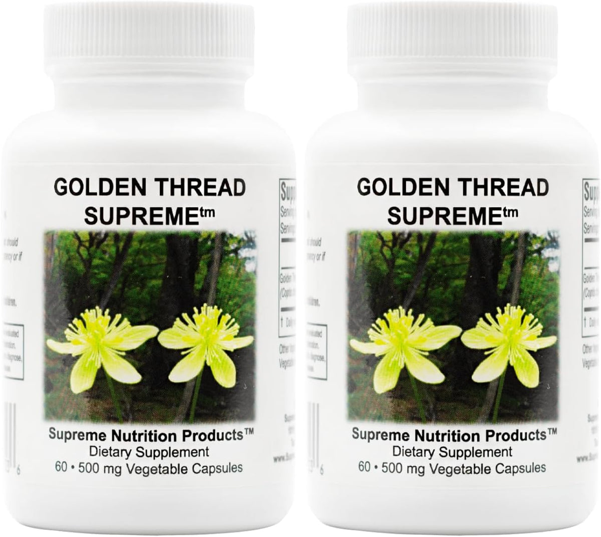 Supreme Nutrition Golden Thread Supreme, 60 Cápsulas Vegetarianas de Coptis Chinensis Pura – Image 2