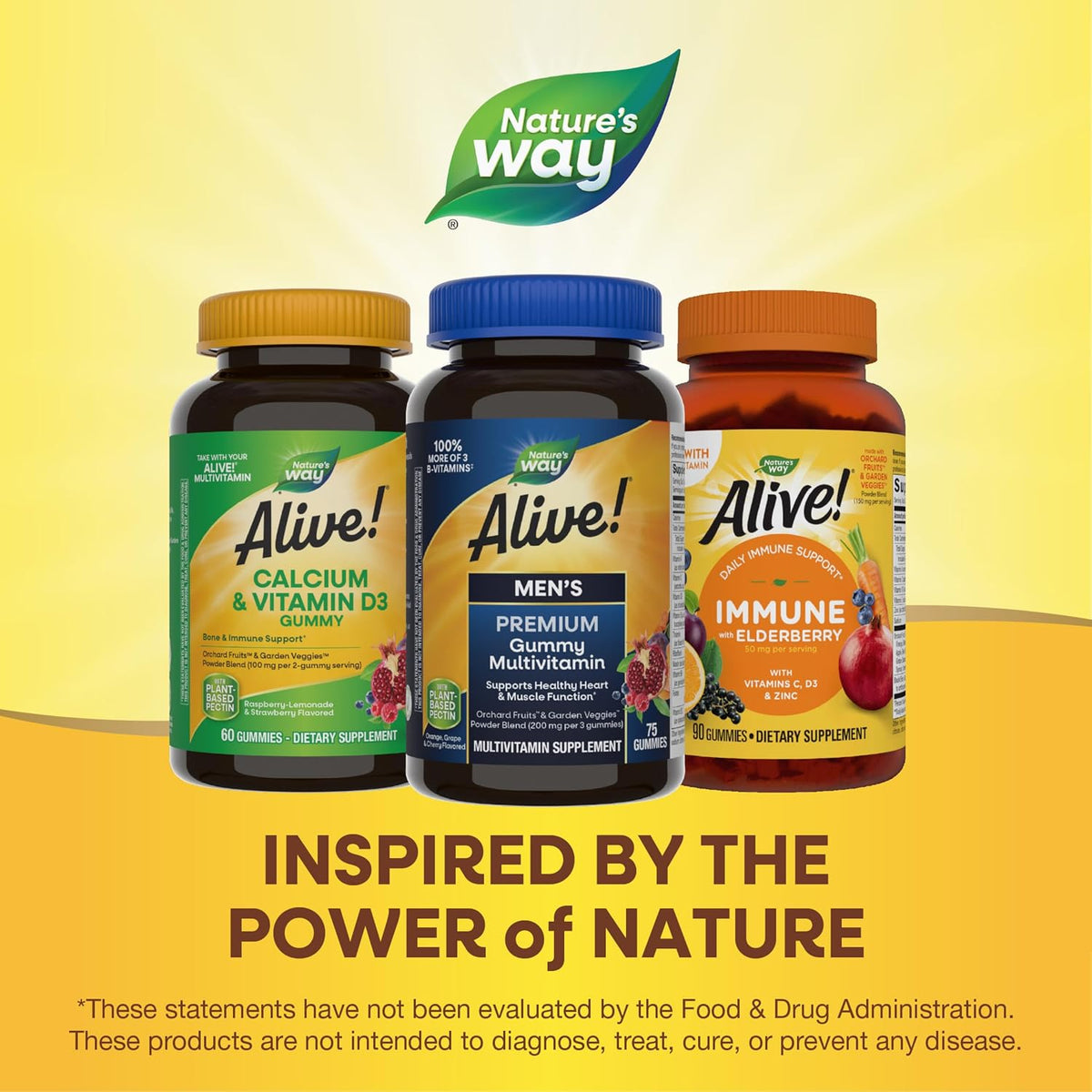 Nature's Way Alive! Multivitamínico Gummy Premium para Hombres - Complejo B - 75 Gominolas – Image 6