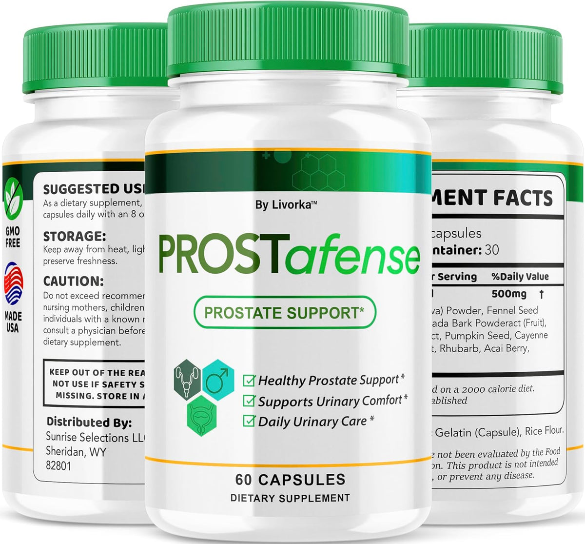 (3 Pack) Prostafense Health Supplements for Men Capsules - Official Prostafense Pills All Natural Support, Prostafence Maximum Strength Premium Formula for Daily Wellness, 180 Capsules For 3 Months - görsel 8