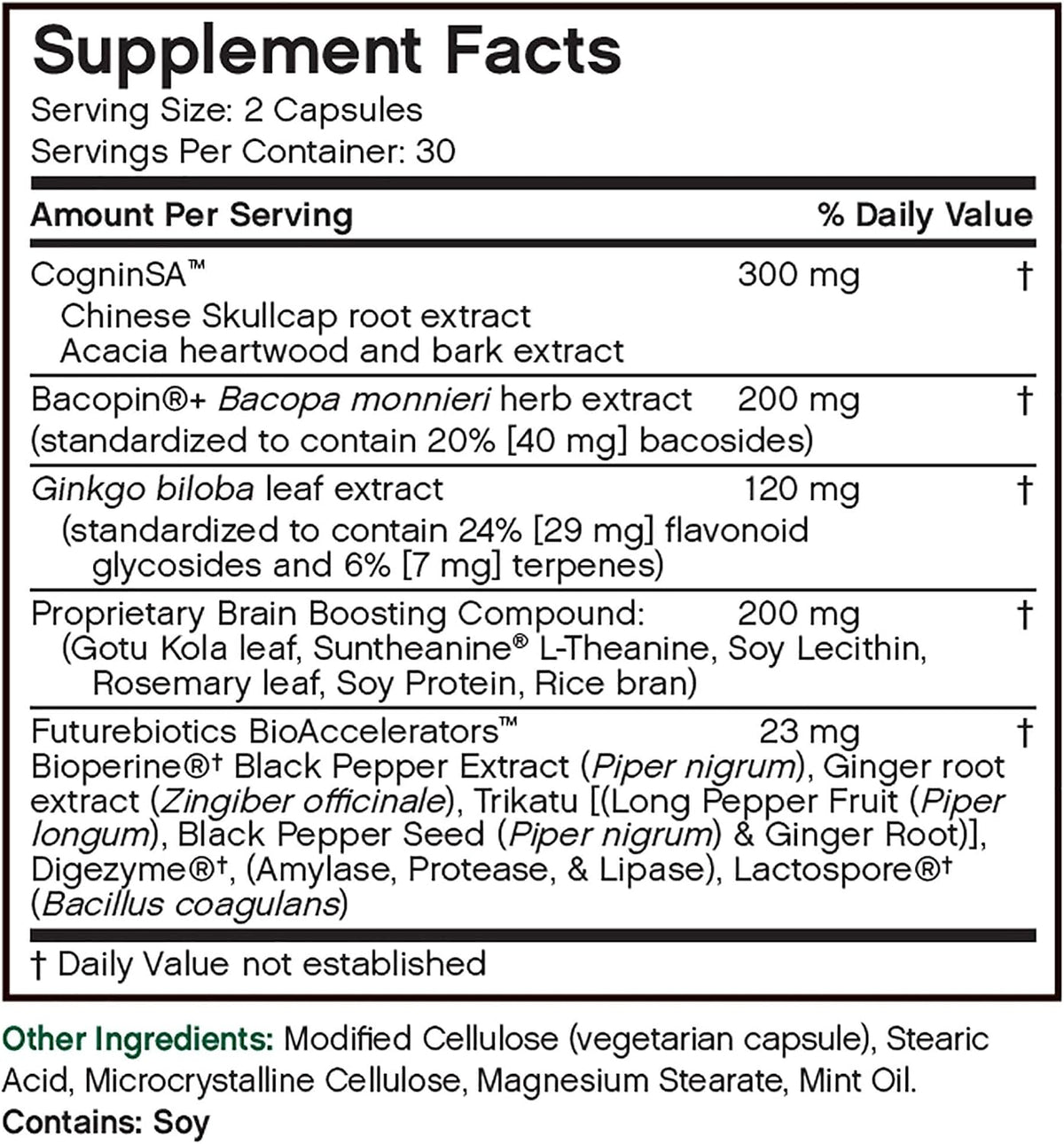Futurebiotics ThinkFast, Rendimiento – Memoria y aprendizaje: La combinación de extractos vegetales puede – Image 7