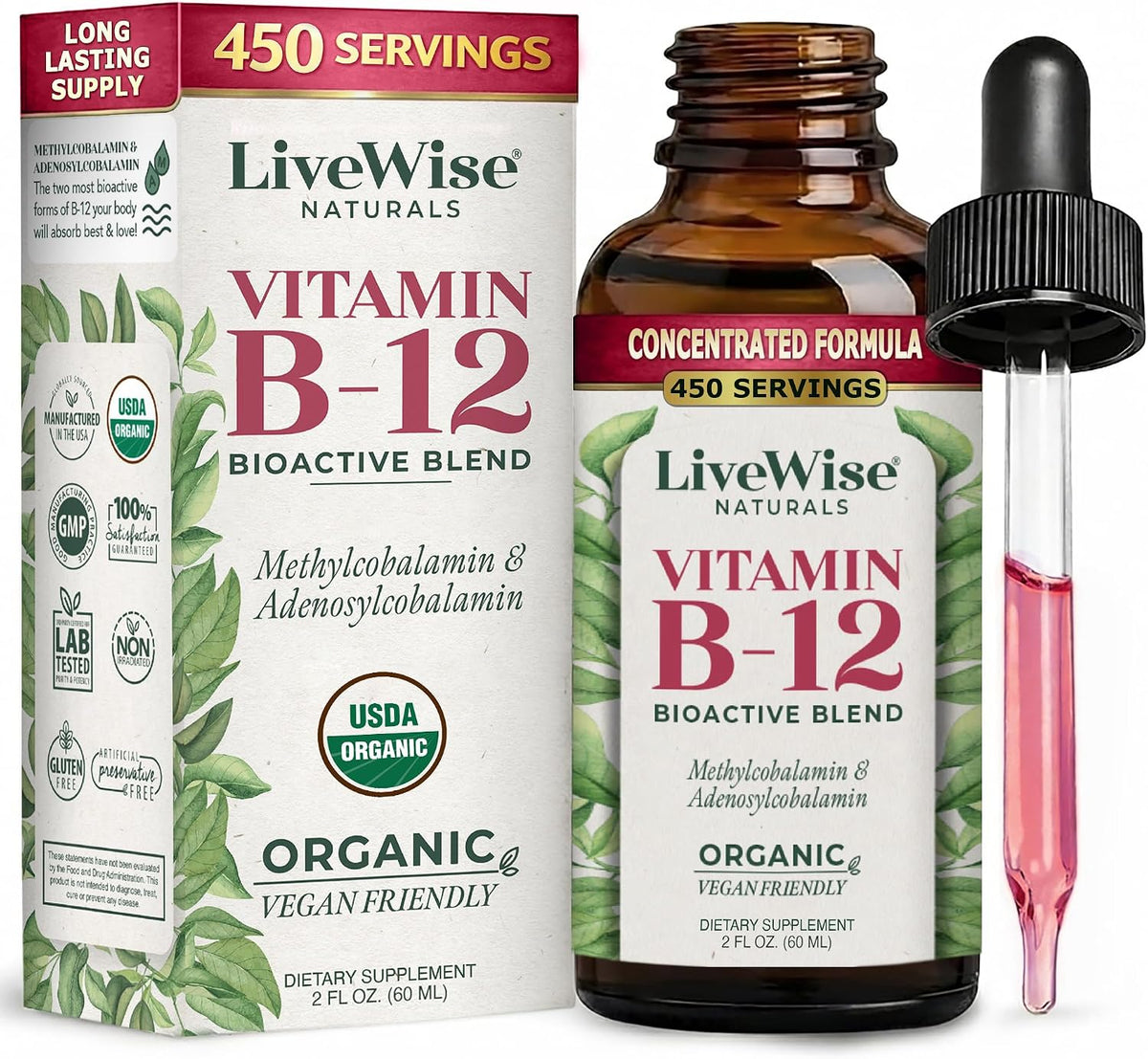 Organic Vitamin B12 1000 mcg Sublingual – Personas con trastornos digestivos: Enfermedades como la gastritis – Image 10