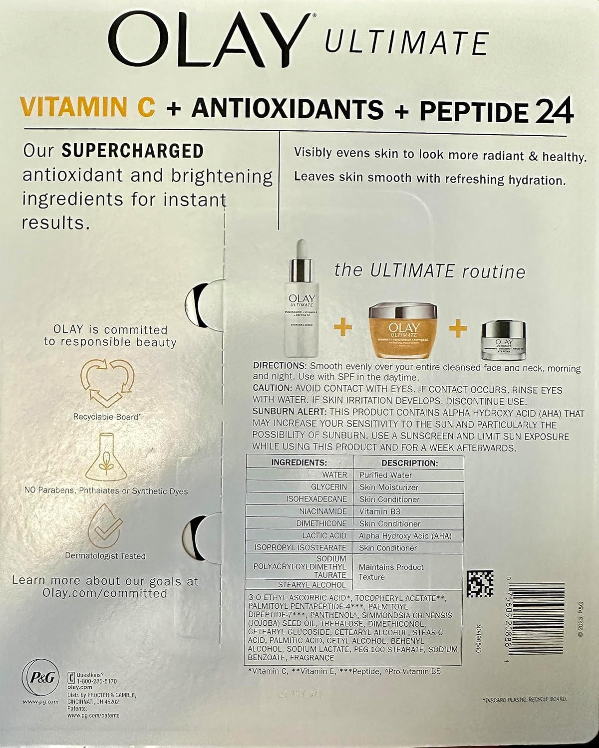 Olay Ultimate Vitamin C + Antioxidants + – Antioxidantes: Refuerzan la defensa natural de la piel frente al estrés – Image 2