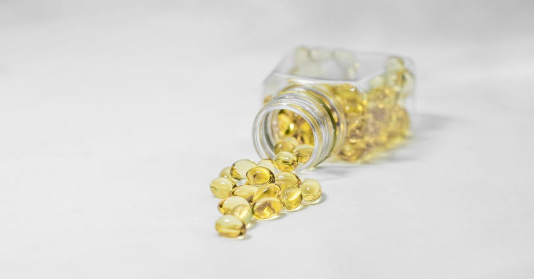 Bote de pastillas prenatales vitafusion en gominolas con etiqueta visible