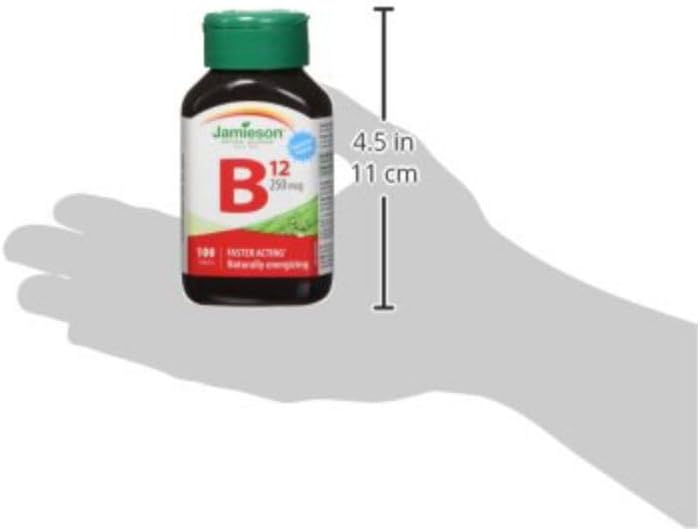 Jamieson Vitamina B12 Metilcobalamina 250mcg, 100 Tabletas
