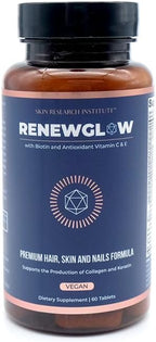 Renewglow Biotin 5000mcg – Complemento para Cabello, Piel y Uñas con 27 Nutrientes