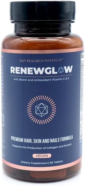 Renewglow Biotin 5000mcg – Complemento para Cabello, Piel y Uñas con 27 Nutrientes