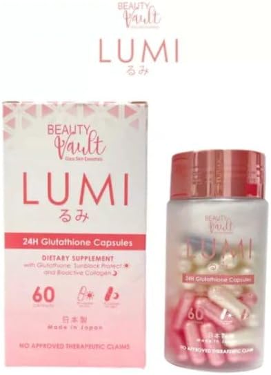 Beauty Vault LUMI 24H Glutathione Capsules (60 Caps) 1 Box