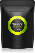 Tropeaka Superfood Greens + D - Polvo Verde Antioxidante para Energía, Sistema Inmunitario y Salud Digestiva