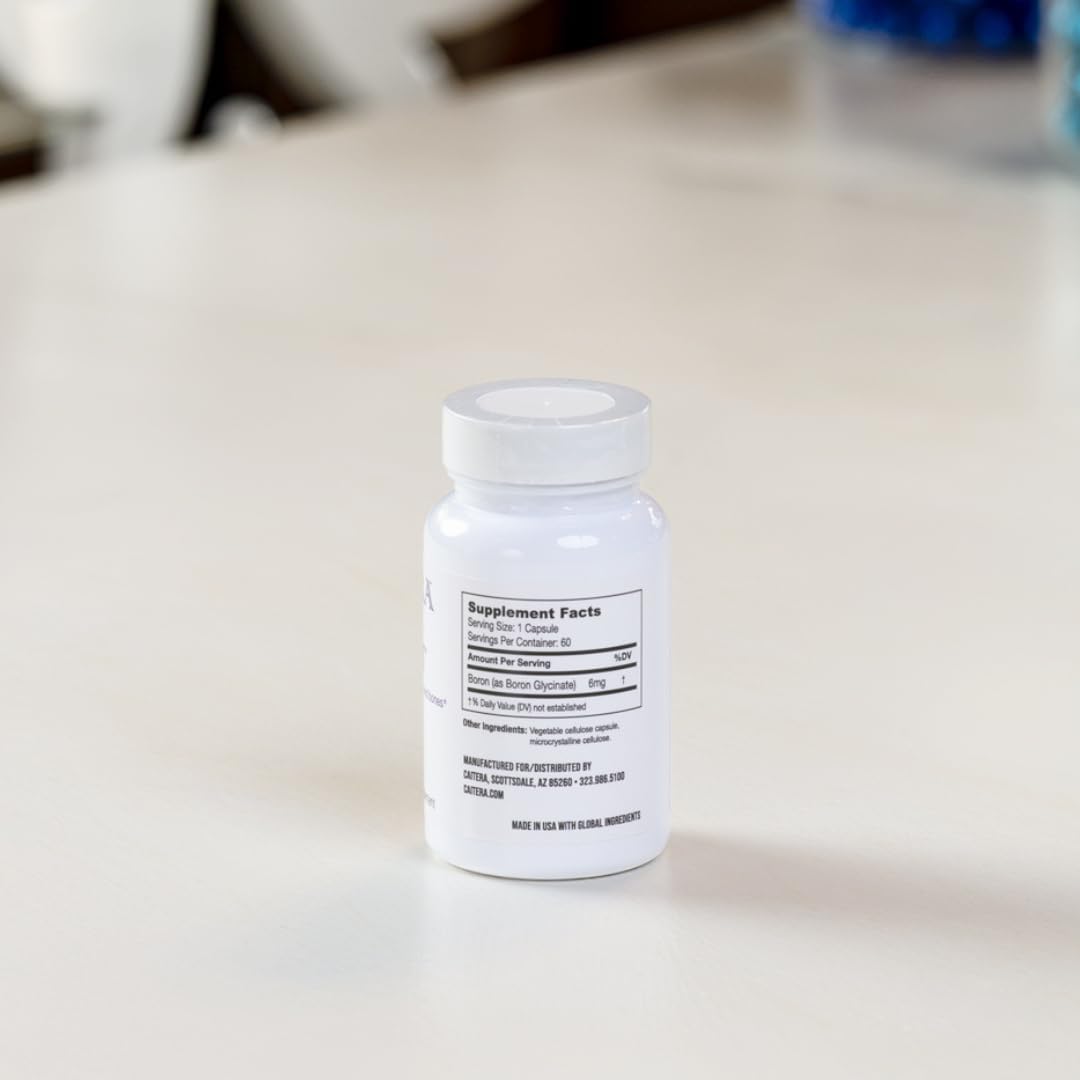 Caitera B Your Best Boron Glycinate - Suplemento de Boro Glicinato, 60 Cápsulas Veganas