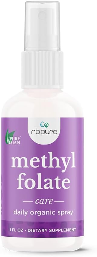 nbpure Metilfolato Vitamina B9 Spray, 30 ml - Ácido Fólico en Forma Activa