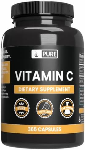PURE ORIGINAL INGREDIENTS Vitamina C (Ácido Ascórbico) - 100 Cápsulas