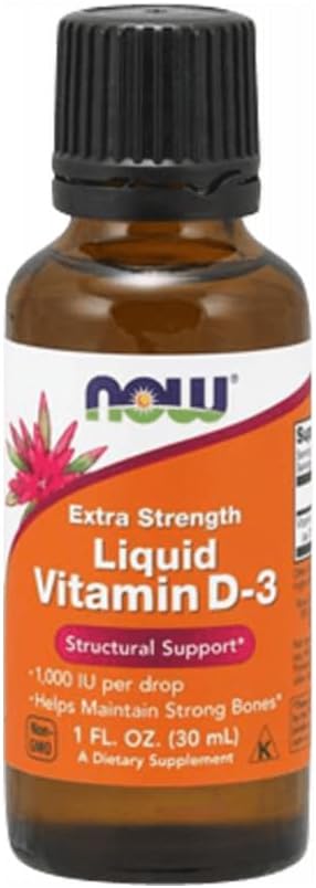 NOW Foods Liquid Vitamin D-3, Extra Strength, 1 fl oz (30 ml)