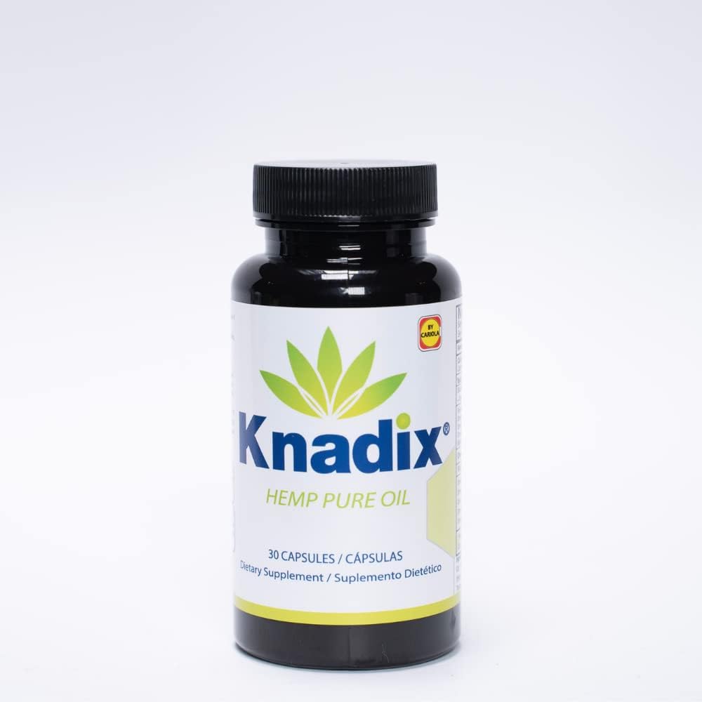 Knadix Aceite de Cáñamo - Omega 3-6, Vitaminas y Minerales - 120 Cápsulas (Pack de 4)