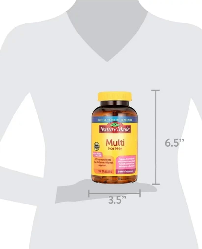 Nature Made Multivitamin for Her - Multivitamínico para Mujeres, 300 Comprimidos