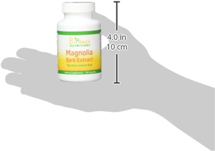 Biotech Nutritions Magnolia Bark Extract Plus Amur Corktree – 60 Cápsulas Vegetales