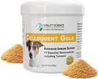 Vitality Science Celloquent Gold para Perros - Suplemento de Apoyo Inmunológico Avanzado con 17 Ingredientes Naturales - 60g