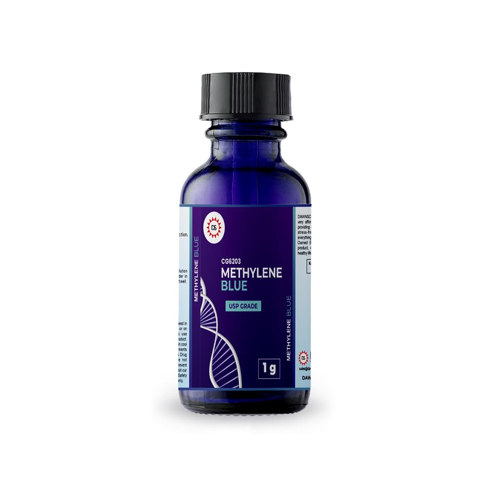 Polvo de Azul de Metileno - Grado USP/Farmacéutico, Probado por Terceros - 1 Gramo