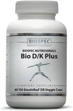 Bio D/K Plus - Vitamina D3 5000 UI + K2 (MK-7) 200 mcg, 60 Cápsulas