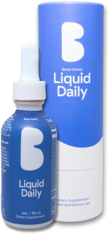 Better Family - Multivitamínico Líquido Diario - Bienestar Completo en Gotas - Para Todas las Edades y Géneros - Vitaminas Metiladas - Sin Azúcar ni Artificiales - Sin Gluten, No GMO - 60 ml