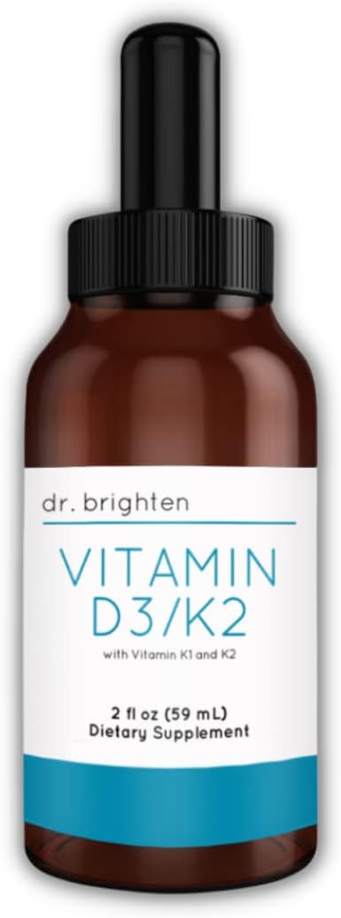 Dr. Brighten Vitamina D3+K2 Gotas Líquidas Concentradas, 60 ml