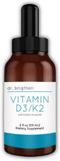 Dr. Brighten Vitamina D3+K2 Gotas Líquidas Concentradas, 60 ml