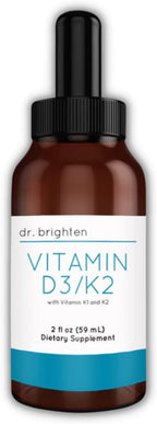 Dr. Brighten Vitamina D3+K2 Gotas Líquidas Concentradas, 60 ml