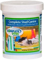 Complete Stud Canine – Suplemento vitamínico y mineral para perros reproductores (menos de 10 kg) – 48 nutrientes – 105 g