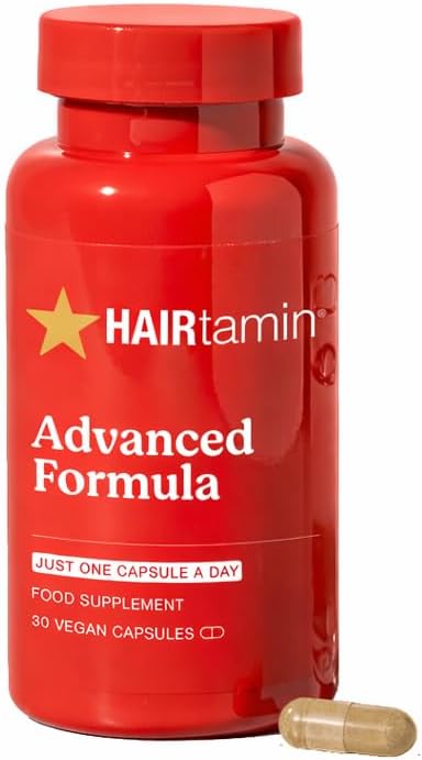 HAIRtamin Advanced Formula Biotin 5000 mcg - Hair, Skin and Nails Supplement - 30 Capsules