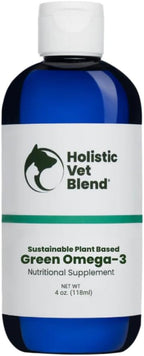 Holistic Vet Blend Green Omega-3 Oil - Aceite de Algas Marinas para Mascotas