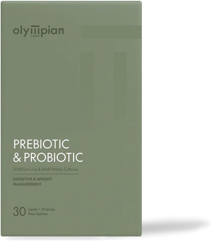 Olympian Labs Probiótico y Prebiótico – Restaurar el equilibrio natural de bacterias buenas en el tracto digestivo. – Image 1