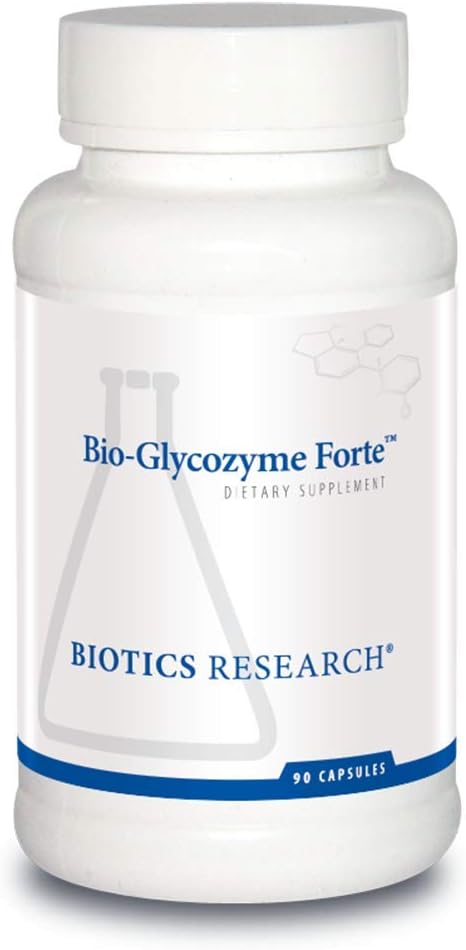Biotics Research Bio Glycozyme Forte Multivitamínico para Apoyo Glucolítico, Vanadio, Zinc, Cromo, Manganeso, Inositol, Catalasa, Metabolismo Saludable y Homocisteína 270 Cápsulas
