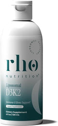 Rho Nutrition Liposomal D3K2 – Suplemento Líquido de Vitaminas D3 y K2 de Alta Absorción