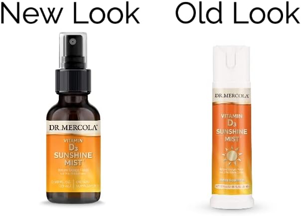 Dr. Mercola Vitamina D3 Sunshine Mist - Spray de Vitamina D3 - 5000 UI por Dosis - Apoyo Inmunitario y Articular - Sin OGM, Sin Gluten, Sin Soja - 29 ml (38 Dosis)