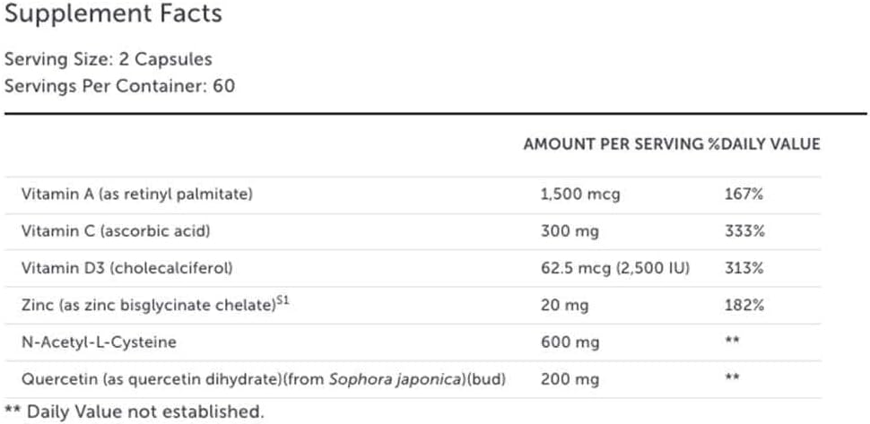 Clear CV - 120 Cápsulas | Vitaminas y Minerales Esenciales para el Soporte Inmunitario