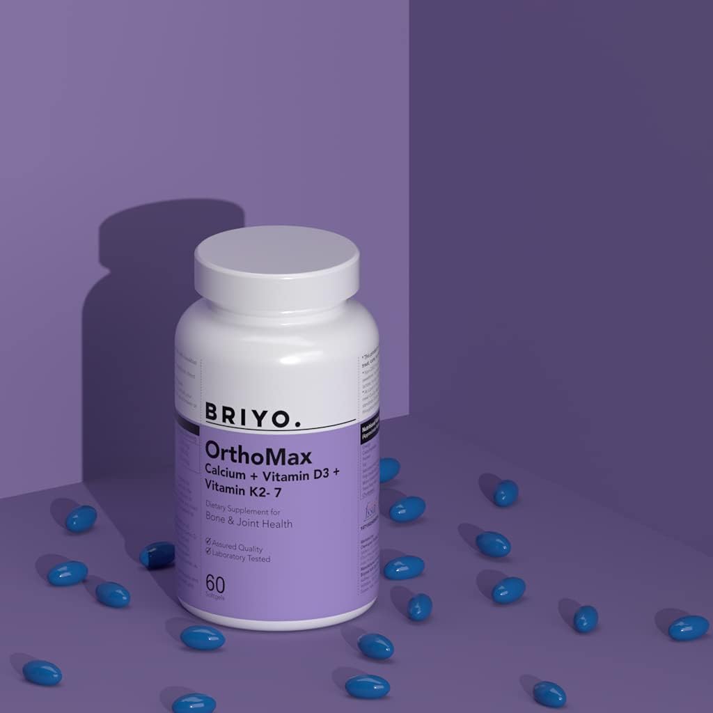 Briyosis Orthomax - Vitamina D3 y K2-M7 con Calcio