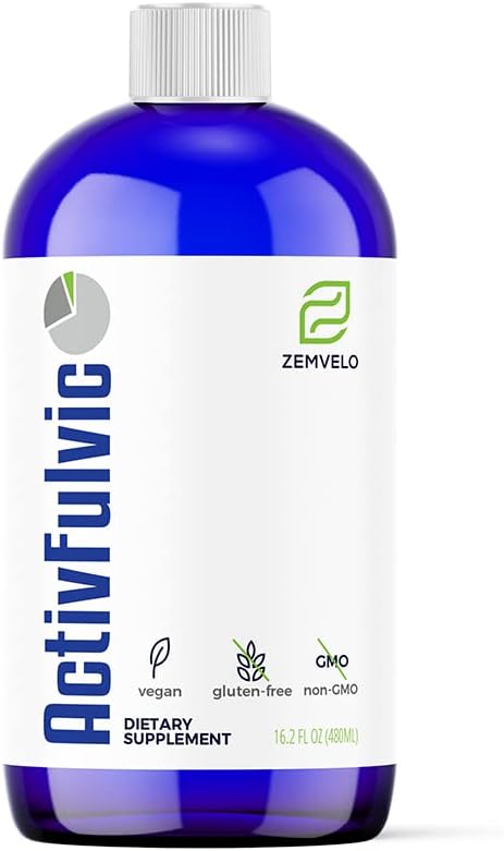 ActivFulvic – Suplemento Líquido de Ácido Fúlvico | 32 Días | Salud Digestiva y Absorción de Nutrientes