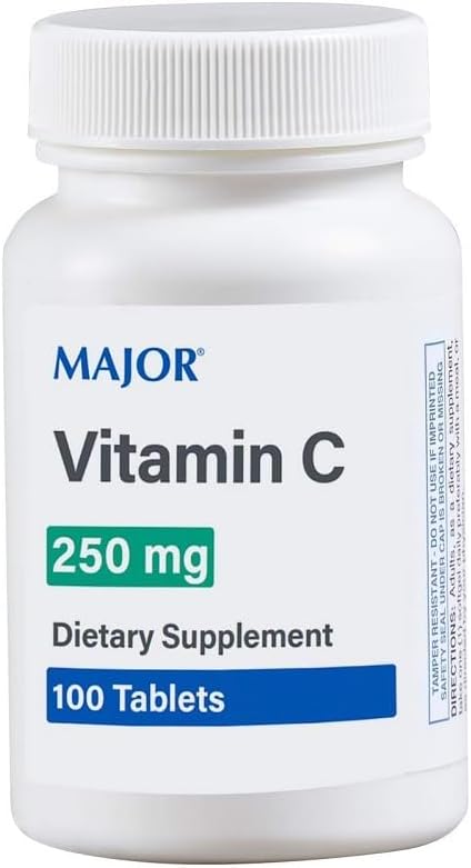 Major Vitamin C – 250 mg – 100 comprimidos – Complemento alimenticio