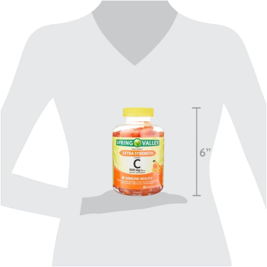 Spring Valley Vitamina C Extra Strength, 500 mg Gomitas Vegetarianas, 120 Ud.