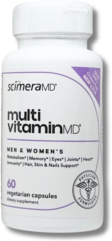 ScimeraMD® MultivitaminMD – Complete Multivitamin Supplement with Minerals, Antioxidants, and Superfoods, 60 Capsules