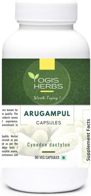 Cápsulas de Arugampul (Cynodon dactylon) – 90 Cápsulas Vegetales