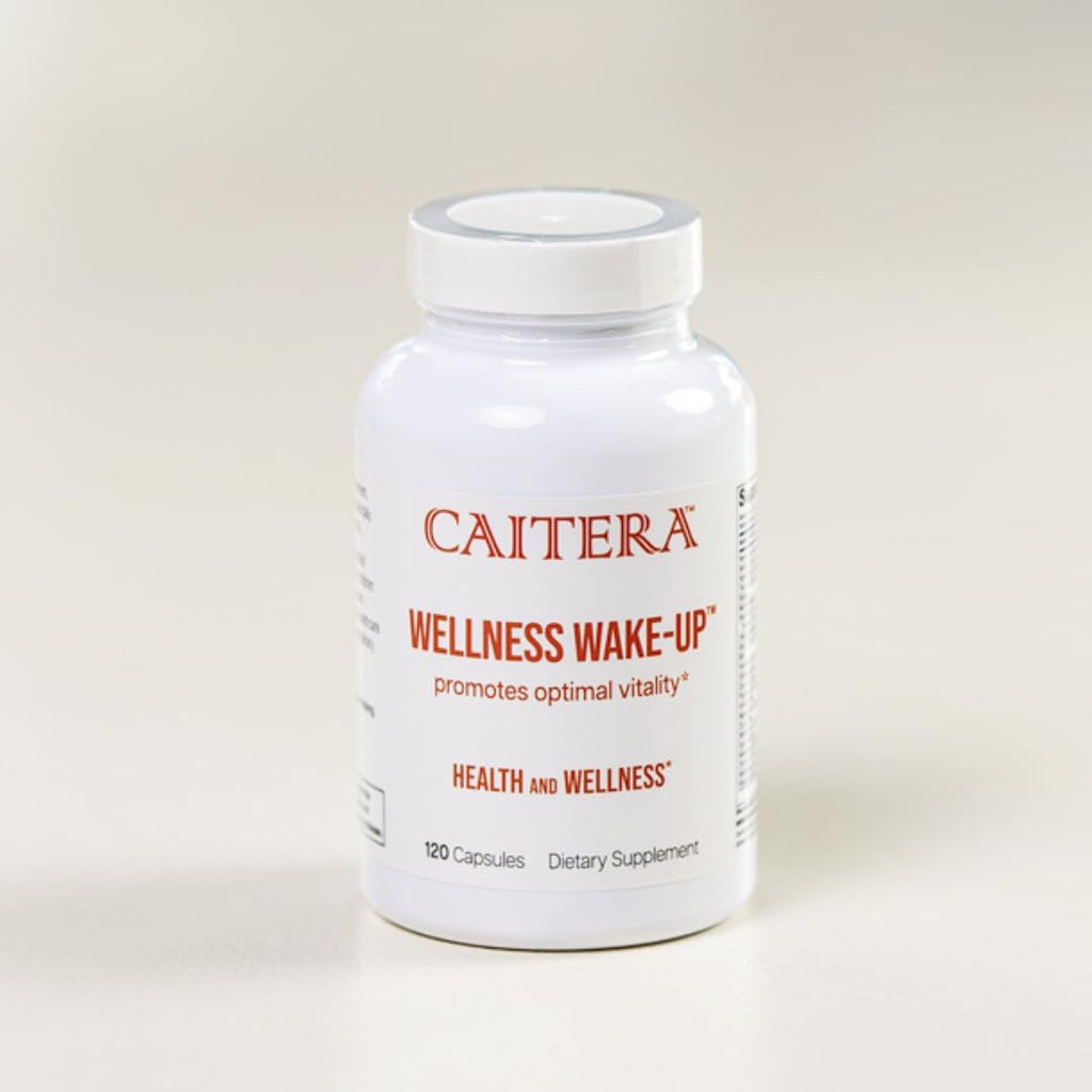 Wellness Wake-Up | 6 en 1 Suplemento Dietético para Hombres y Mujeres | Complejo de Vitaminas, Minerales, Enzimas y Probióticos | Vegano 120 Cápsulas
