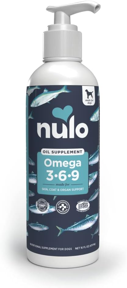 Nulo Omega 3-6-9 Aceite de Pescado para Perros y Cachorros – Apoya la Salud de la Piel, el Pelaje, las Articulaciones y el Corazón – 473 ml