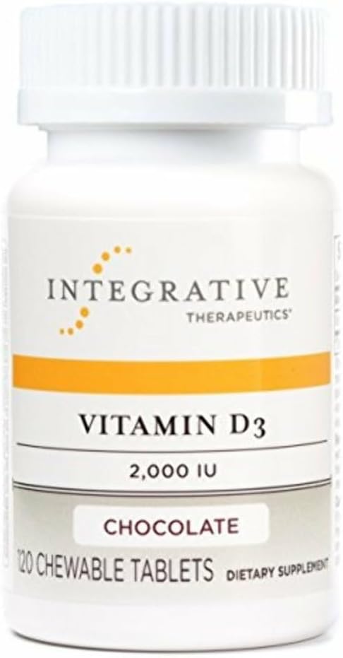 Integrative Therapeutics Vitamina D3 2000 UI - 120 Comprimidos Masticables Sabor Chocolate